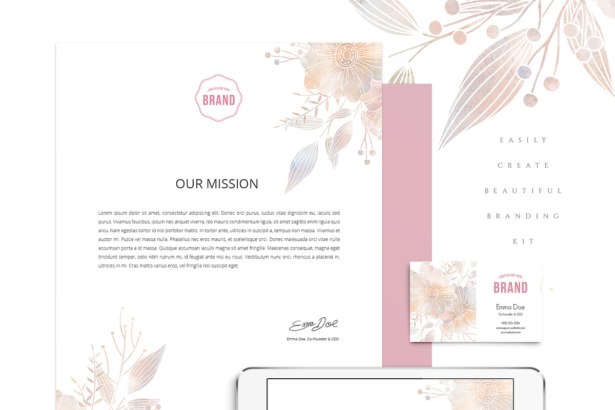 MISTY - Floral Graphics and Monogram, an Illustration by Euonia Meraki (Photo 14 of 16)