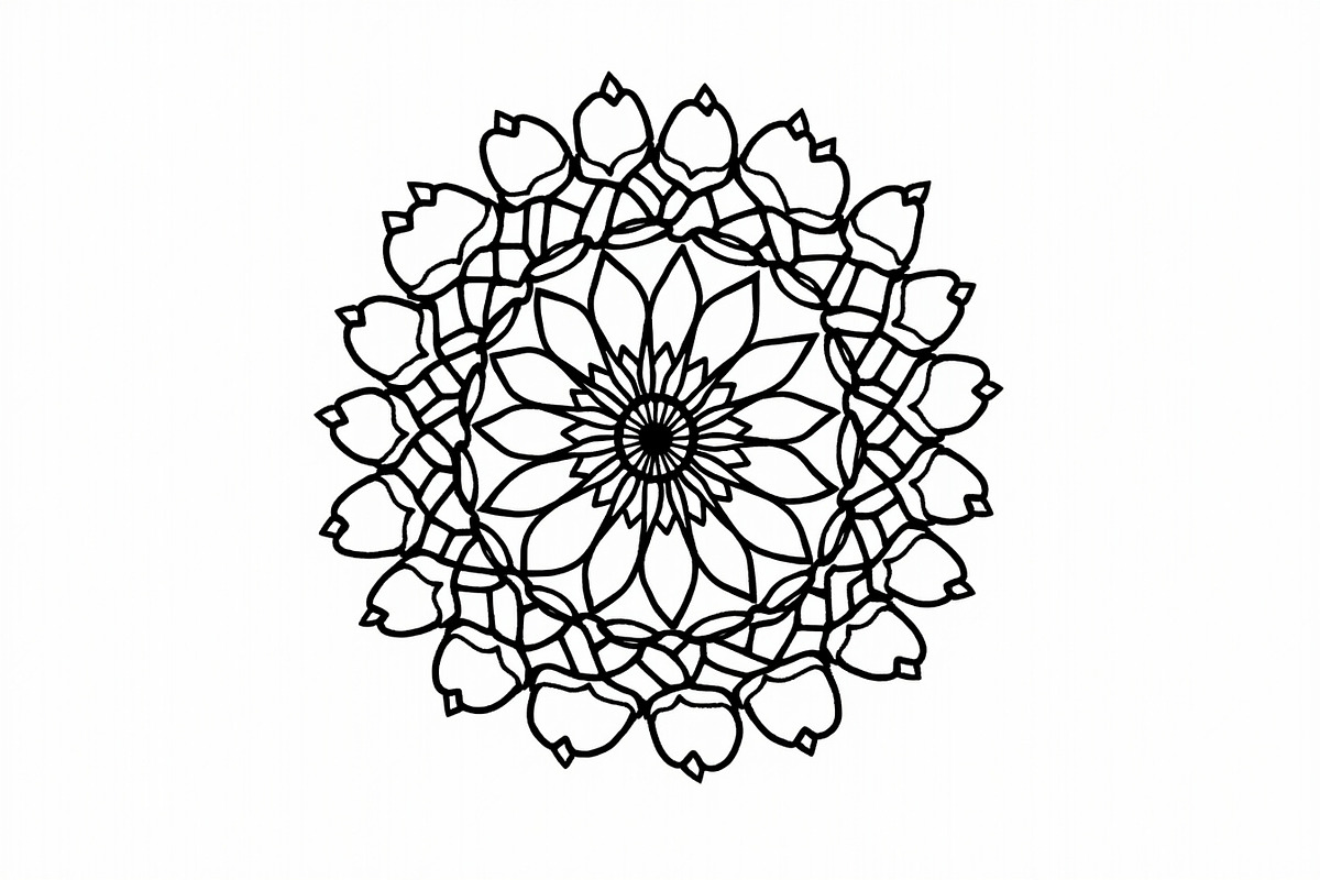 Adult Mandala Coloring Book, an Illustration by Amazin_art (Photo 8 of 11)