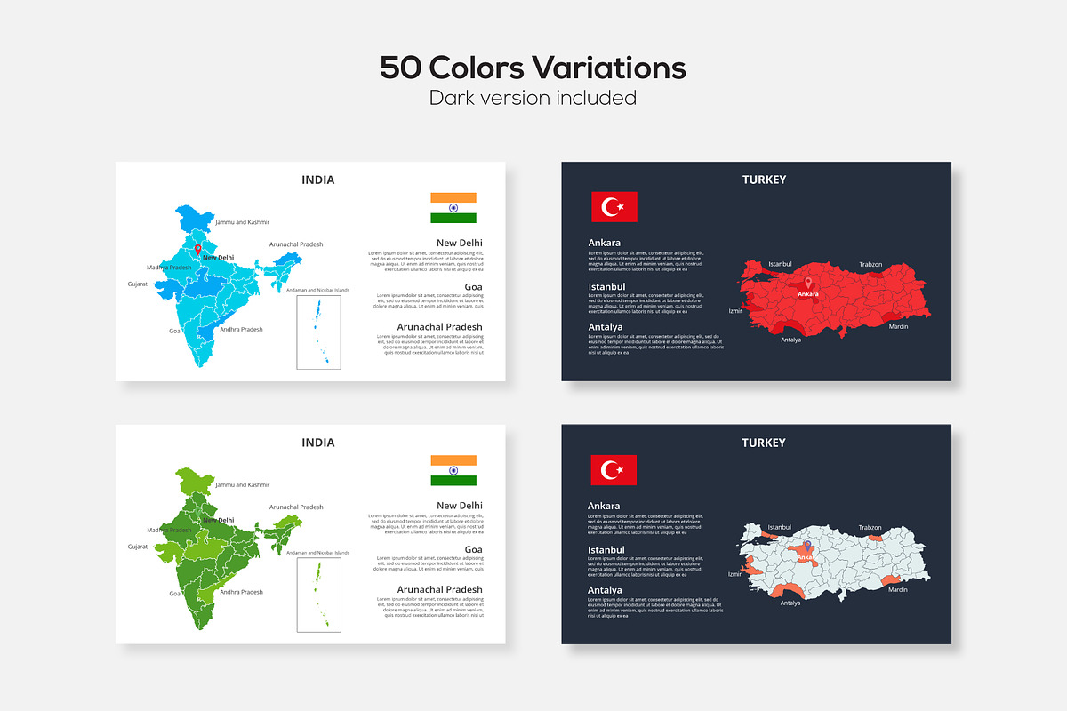 Animated Asia PowerPoint Maps, a Presentation Template by Abert (Photo 2 of 7)