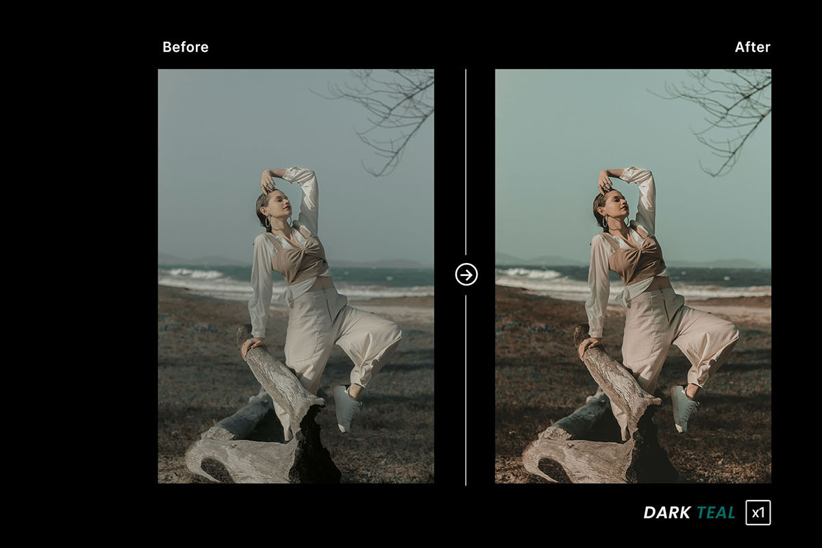 Dark Teal - Actions and Presets, an Action Add-On by Hydrozi Presets (Photo 2 of 8)