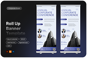 Corporate Event Roll Up Banner, a Print Template by Annora Studio (Thumbnail 1 of 6)