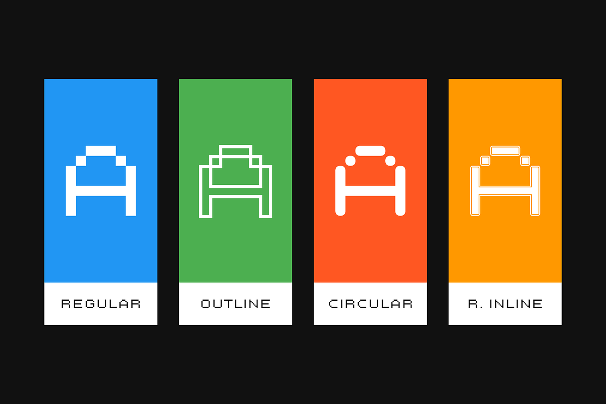 Prochamp - Pixel Typeface, a Sans Serif Font by alpercakici (Photo 2 of 14)