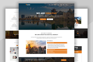 Business Landing Page Template, a Bootstrap Template by nandinigraphics