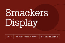 Smackers Display Serif Font