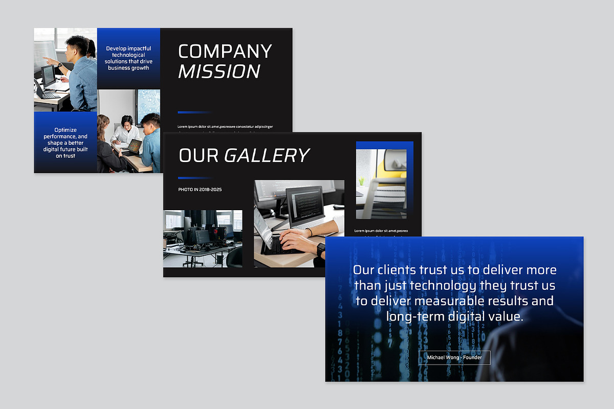 Technology Company PowerPoint, a Presentation Template by rgbryand (Photo 5 of 7)