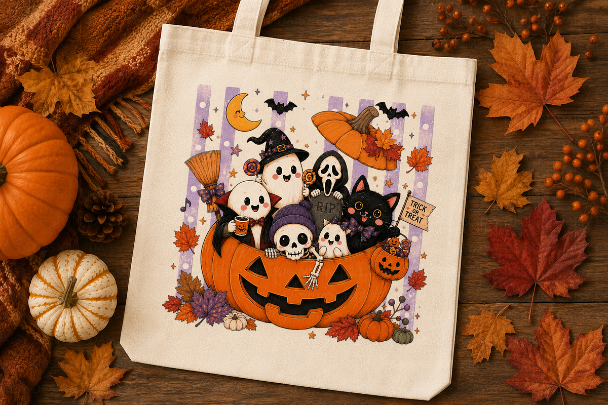 Cute Fall Ghost Halloween Png Bundle, a Seasonal Illustration by Daisy Design (Photo 21 of 23)