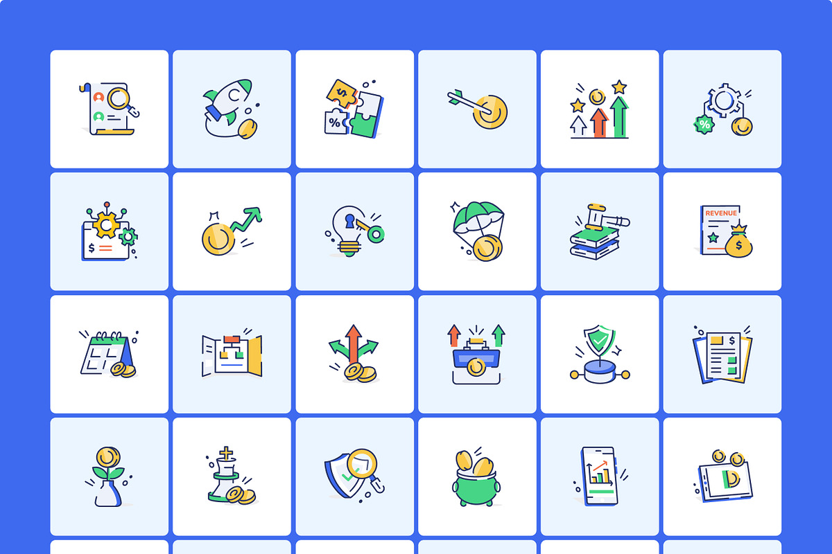 Finance and Operations Icons Bundle, a Duotone Icon by Creative Stall (Photo 9 of 11)