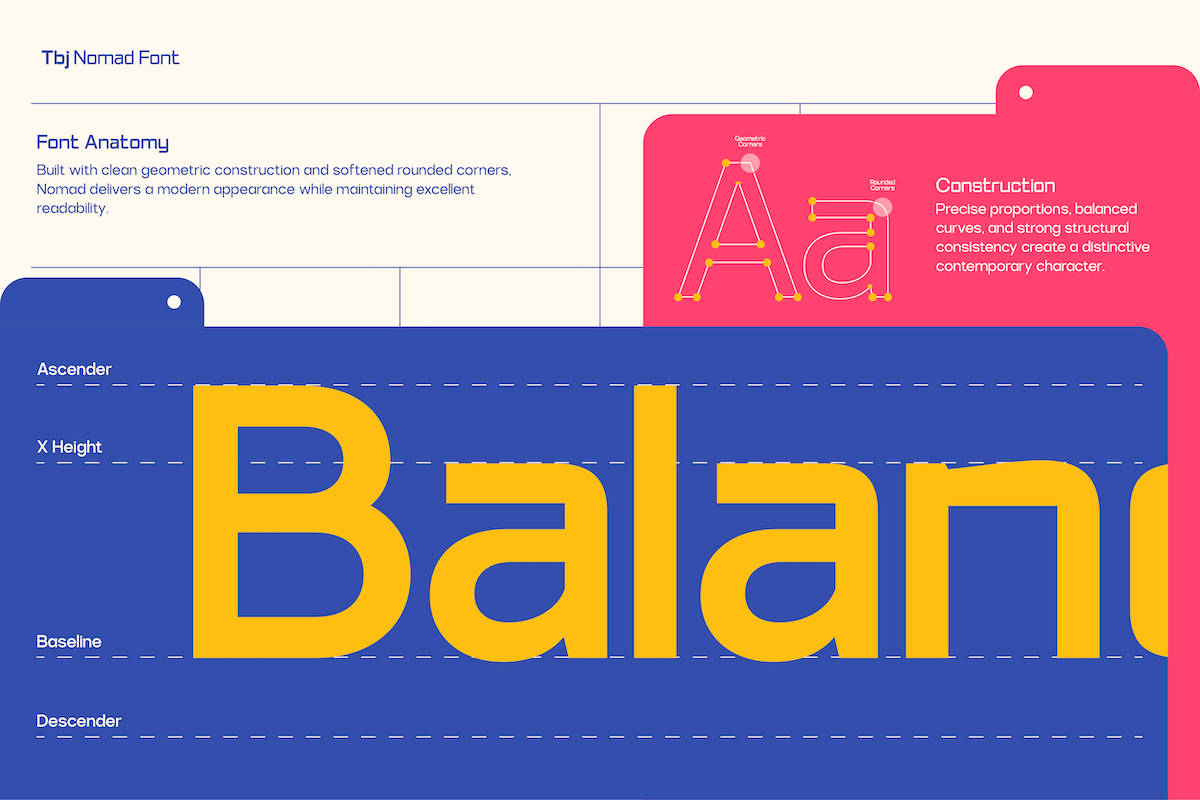 TBJ Nomad — Display Sans Font Family, a Sans Serif Font by Taboja Studio (Photo 4 of 14)