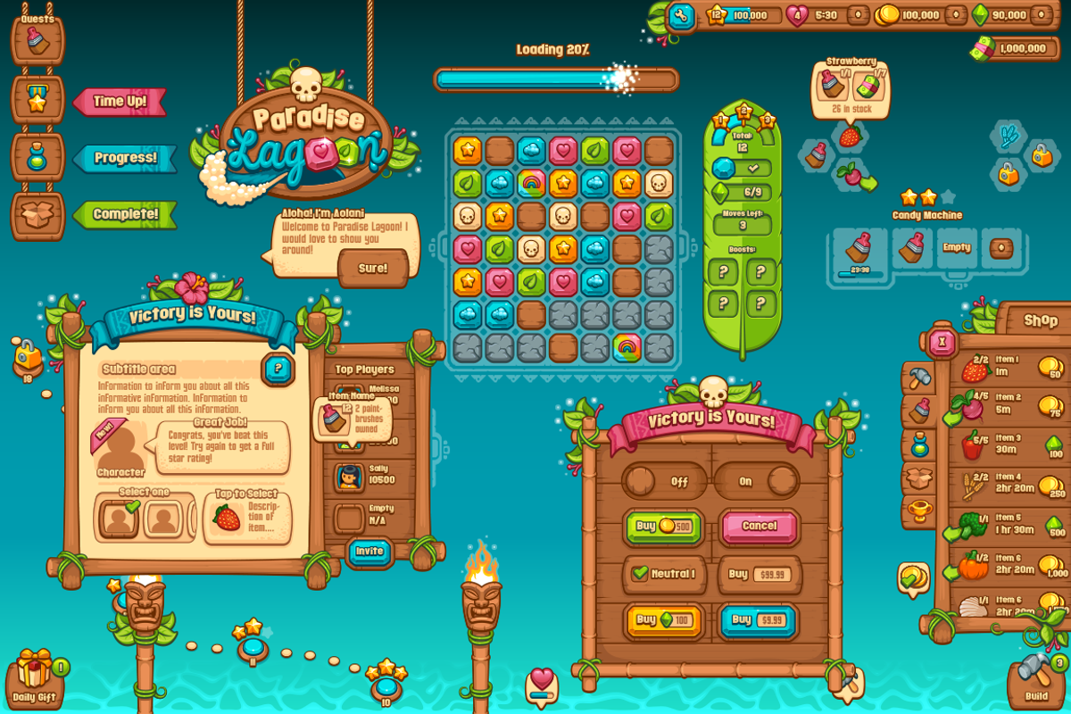 Ultimate Casual Game UI Kit, a Graphic by Vectricity Designs (Photo 5 of 5)