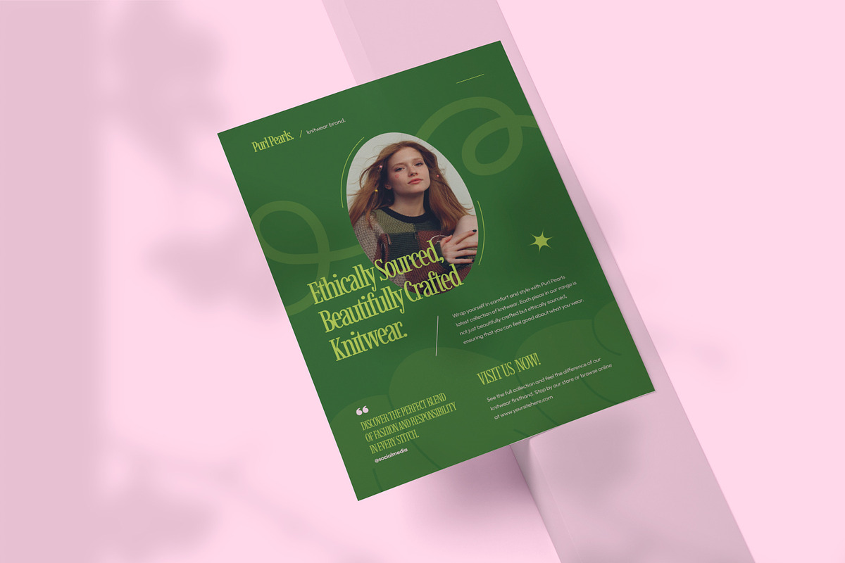 Beautifully Crafted Knitwear - Flyer, a Flyer Template by VUNIRA (Photo 2 of 3)