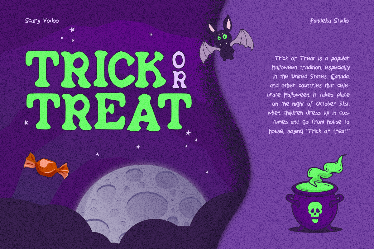 Scary Vodoo - Halloween Display, a Serif Font by Pandeka Studio (Photo 6 of 9)