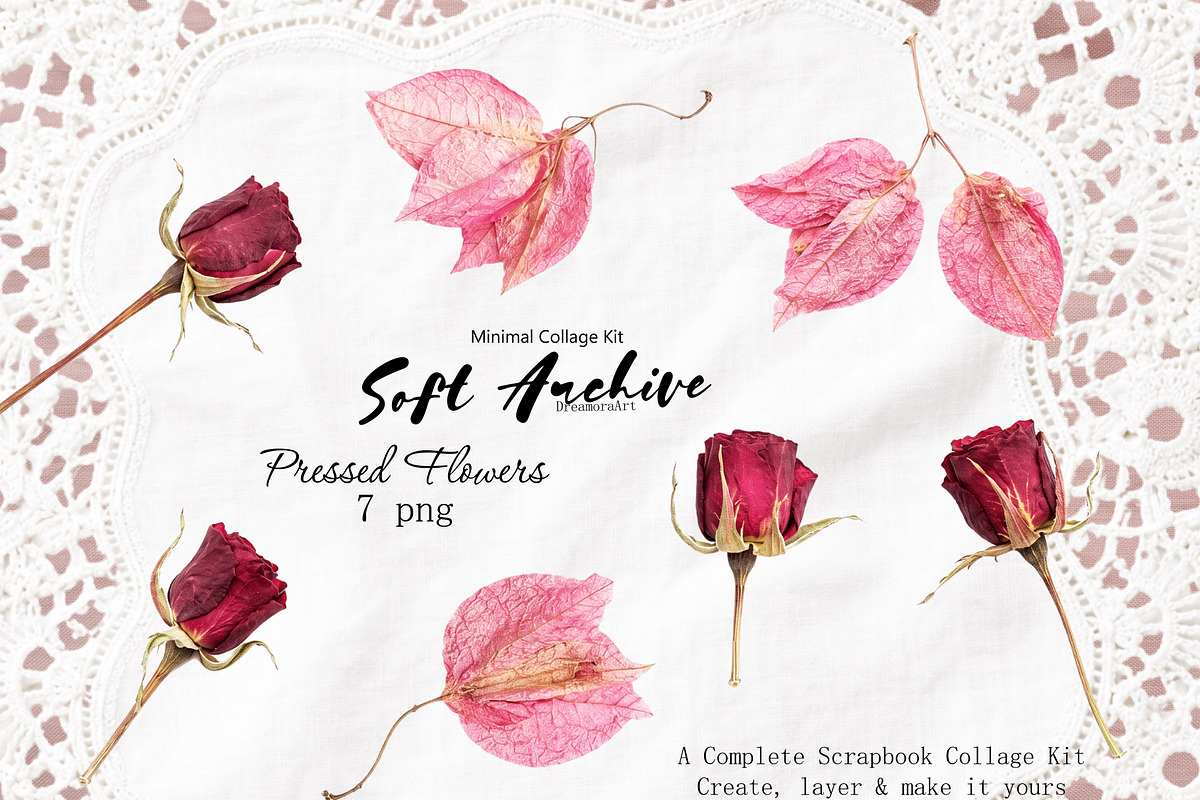 Soft Archive Scrapbook Collage Kit, an Object Graphic by DreamoraArt (Photo 4 of 13)