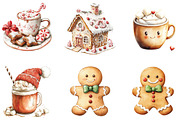 Hot Cocoa and Gingerbread Cliaprt, a Seasonal Illustration by Designking (Thumbnail 4 of 5)