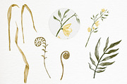 Forest Watercolor Clipart Pattern, a Texture Illustration by PawGraphic (Thumbnail 4 of 11)