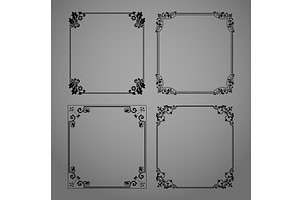 Set of decorative frames Elegant, a Decorative Illustration by RODINA