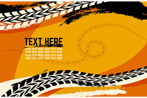 Tire track background, automotive, a Graphic by Valerie Bodnar