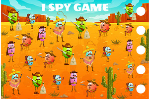 Wild West I Spy Game Worksheet