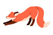 Cute funny cartoon fox childish set, an Animal Illustration by Good Studio (Thumbnail 6 of 9)
