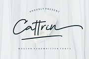Cattrin Font, a Handwritten Font by Onotype (Thumbnail 1 of 6)