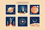 Space Chronicles Branding Collection, a Pattern Graphic by Polar Vectors (Thumbnail 4 of 22)