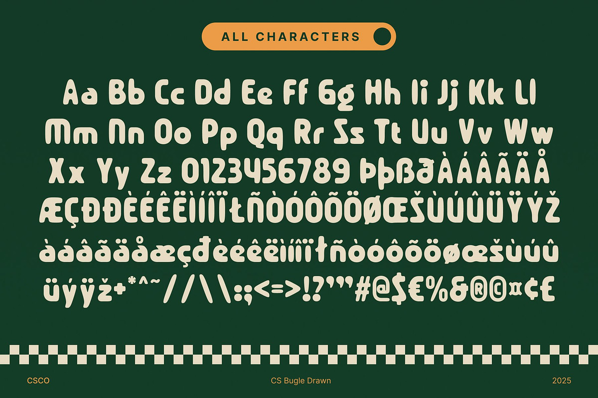 CS Bugle Drawn, a Sans Serif Font by Craft Supply Co. (Photo 8 of 8)