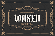 Waxen, a Blackletter Font by twinstd (Thumbnail 1 of 12)