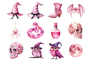 Pink Halloween, an Illustration by Design Market (Thumbnail 2 of 3)