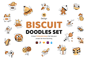 Biscuits Doodle Set, a Duotone Icon by Vectors Market (Thumbnail 1 of 12)