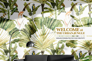 TROPICAL PALMS & Animals Patterns