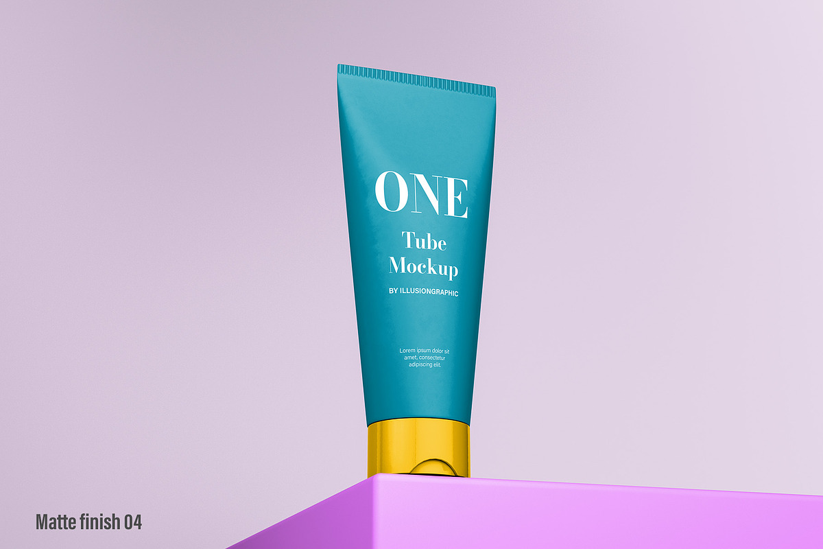 Skincare Tube Mockup 4 view 8 mockup, a Packaging Mockup by Illusiongraphic (Photo 9 of 20)