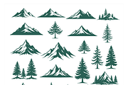 Majestic Mountain Illustrations, a Decorative Illustration by CarWrap design (Thumbnail 1 of 3)
