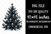 Gothic Christmas Watercolor Clipart, an Illustration by Designking (Thumbnail 4 of 5)