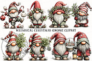Whimsical Christmas Gnome Clipart, an Illustration by OK Design (Thumbnail 2 of 6)