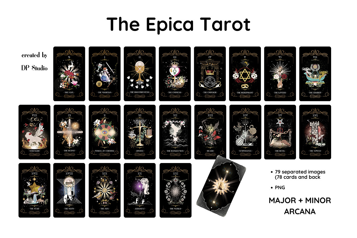 Tarot. 78 tarot cards, a Decorative Illustration by DP Studio (Photo 1 of 5)
