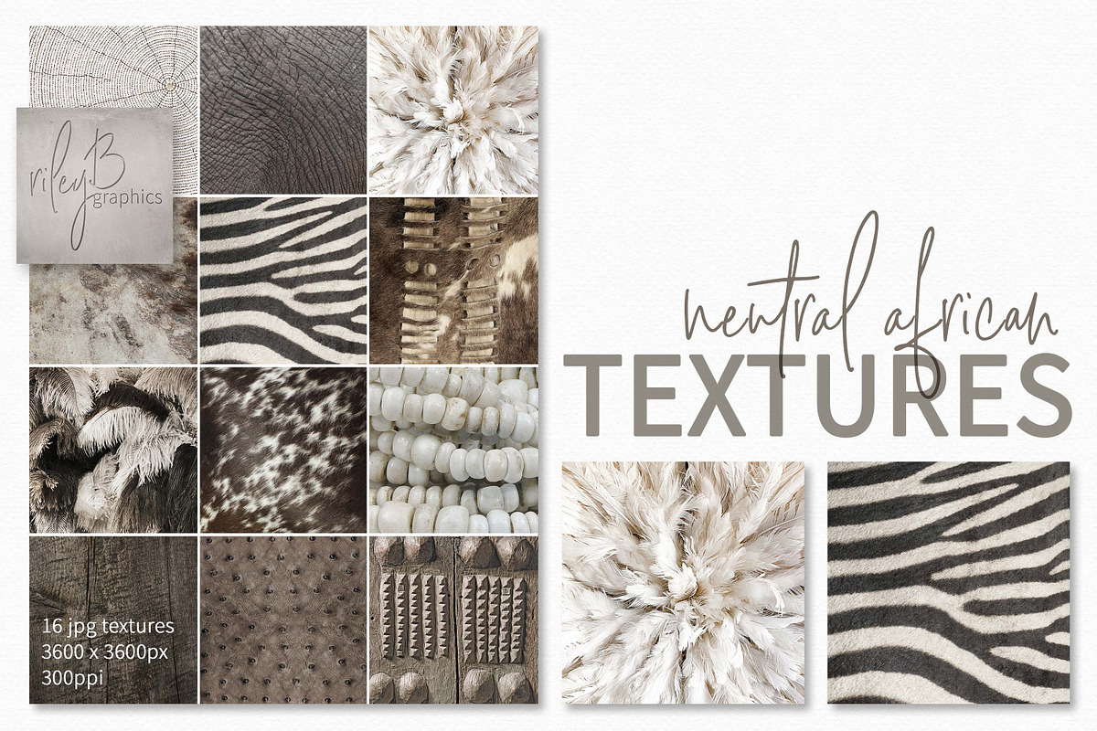 Neutral African Textures, a Texture Graphic by rileyBgraphics (Photo 1 of 8)