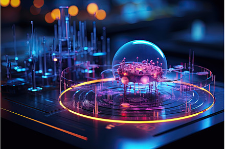 Technology and science background,, an Abstract Photo by Neirfy
