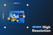 Business Marketing 3D Icon Pack, an Object 3D Model by Haps Space (Thumbnail 2 of 4)