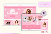 Retro Pink Wix Template, a Wix Template by Template Twist Shop (Thumbnail 6 of 10)