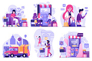 Online Shopping Web Illustrations, a Person Illustration by Alex Krugli (Thumbnail 3 of 14)