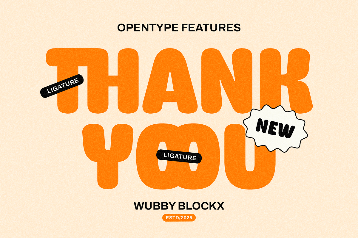 WubbyBlockx - Rounded Bold Font, a Sans Serif Font by Mine Type Lab (Photo 8 of 10)