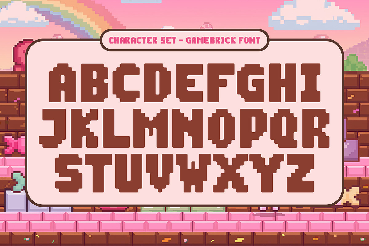 Gamebrick, a Symbol Font by din-studio.com (Photo 9 of 11)