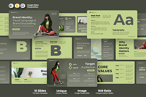 Brand Identity - Google Slides, a Presentation Template by Iqsiart Studio