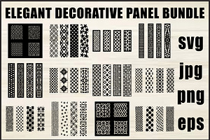 Elegant Laser Cut Panel Set, an Object Graphic by Creativeshirt