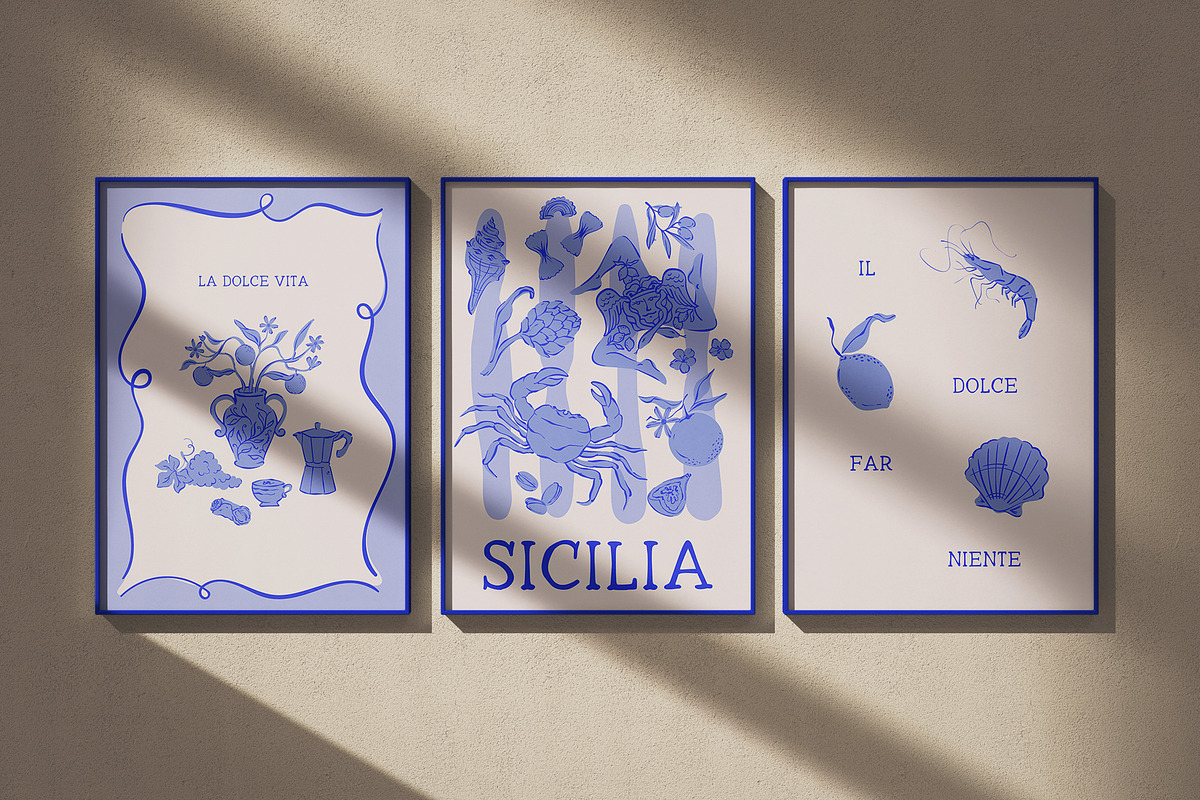 Buongiorno Sicilia | Illustrations, a Decorative Illustration by Ola_Mazur (Photo 8 of 10)