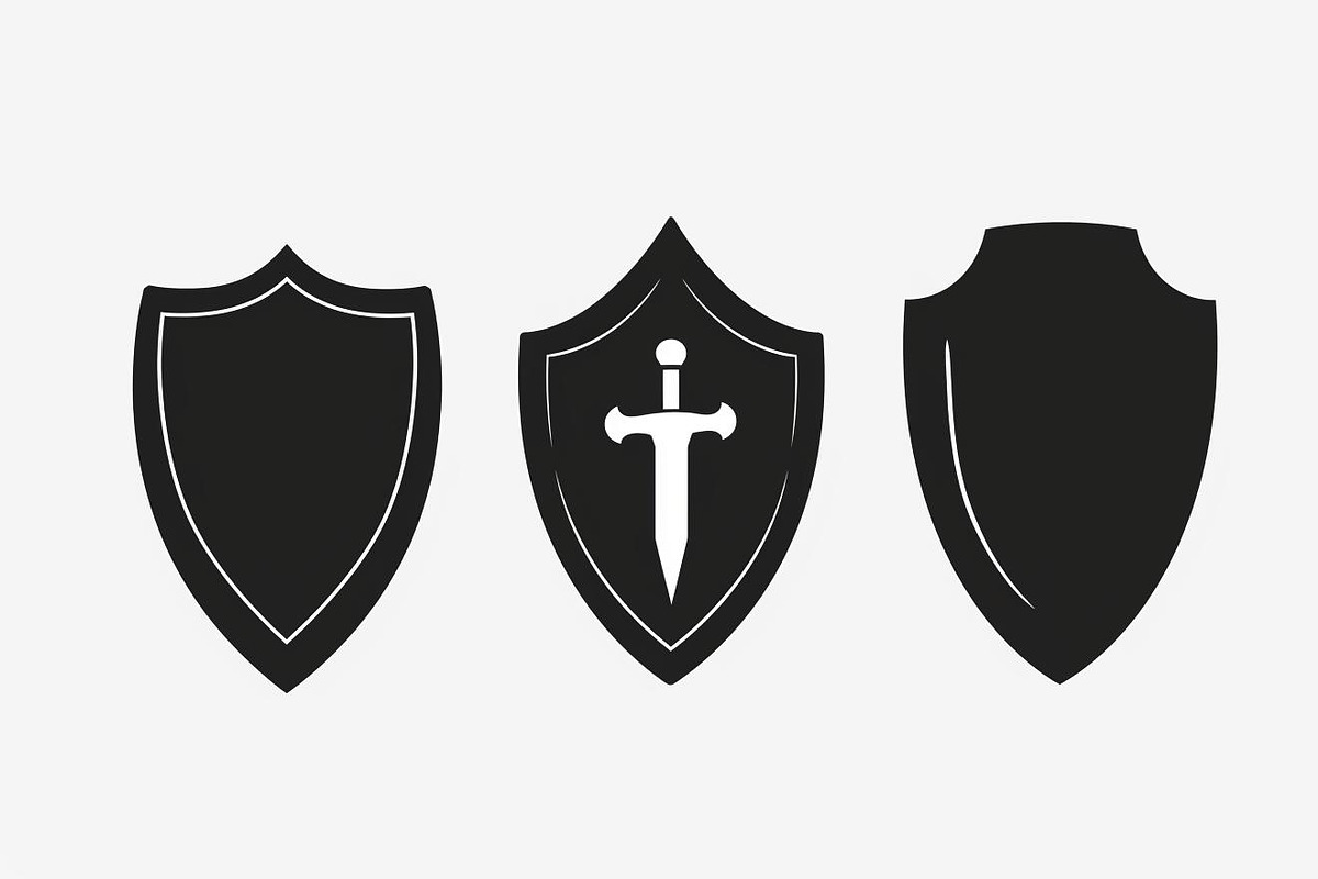 Medieval Shield Silhouette Bundle, an Illustration by Designs_River (Photo 9 of 10)