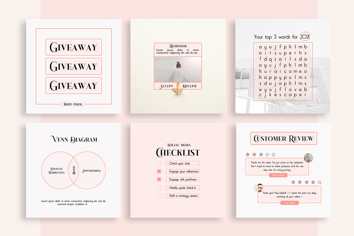 Insta Creator for Coach PS CANVA, a Social Media Template by goodesign (Photo 15 of 19)