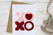 Valentine's Latch Hook PNG, XOXO, an Illustration by Dream Creation (Thumbnail 3 of 5)