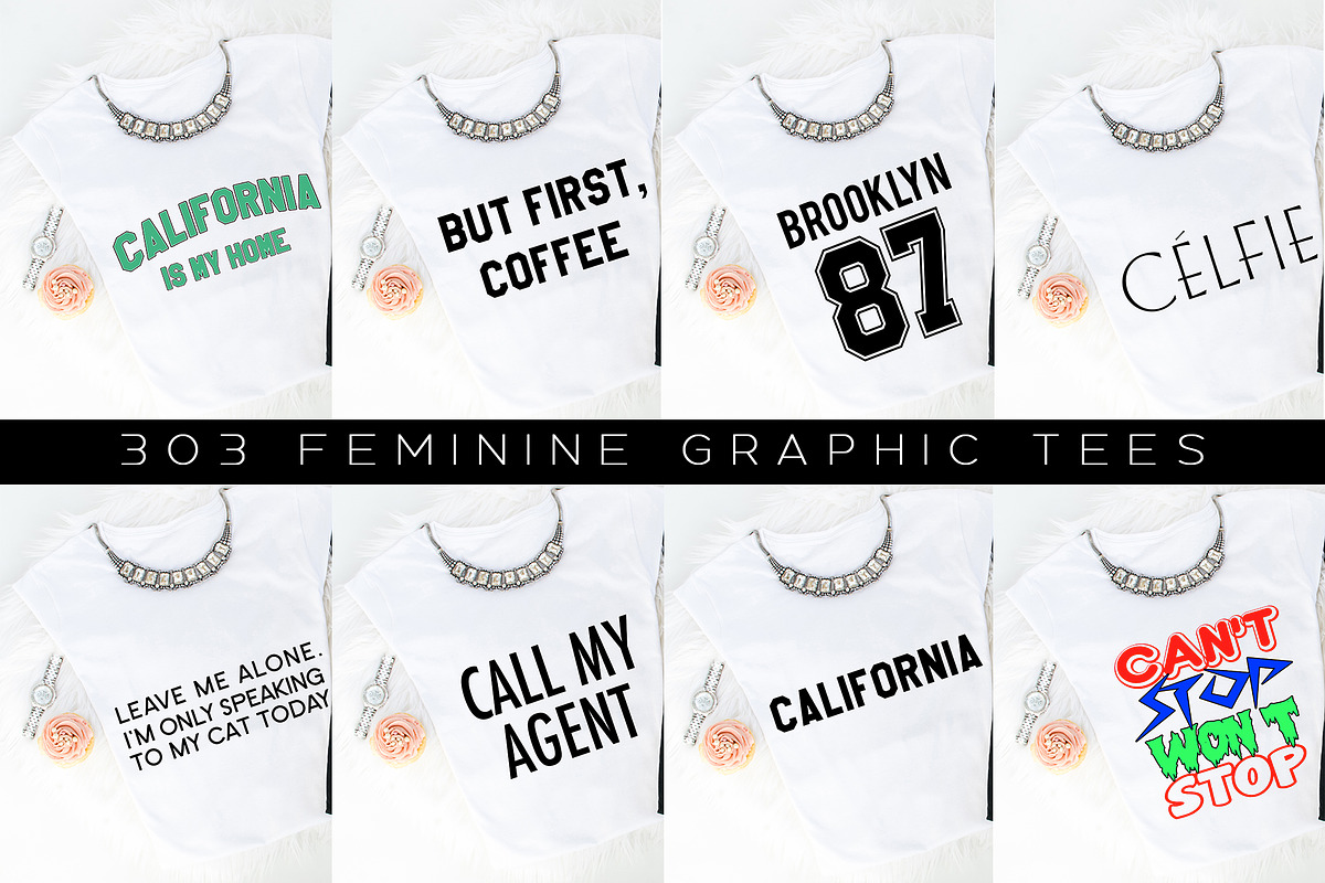 Big Bundle-Feminine Graphic Tees, a Background Graphic by iloladesign (Photo 5 of 36)