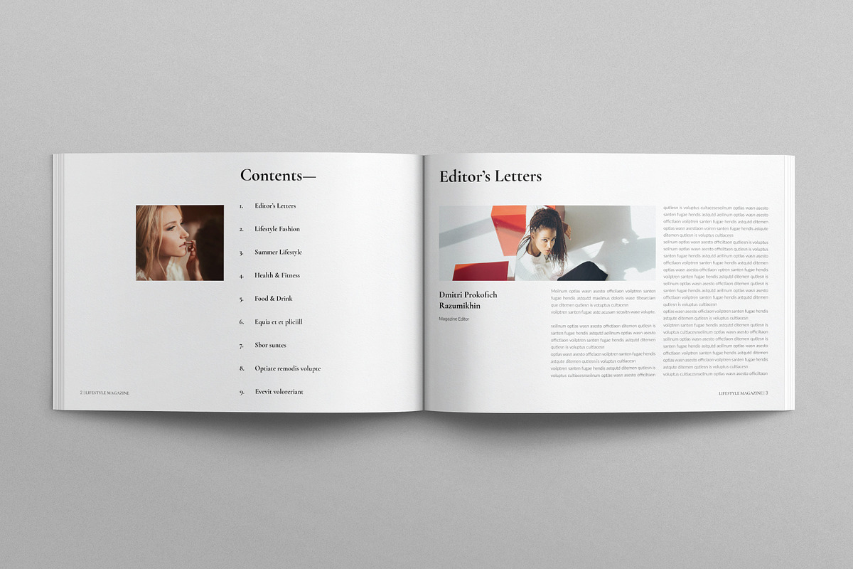 Lifestyle Magazine Landscape, a Magazine Template by E-Type (Photo 2 of 8)
