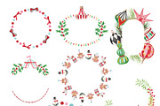 Watercolor Clipart-CHRISTMAS CIRCUS, a Decorative Illustration by Beigetime (Thumbnail 9 of 12)